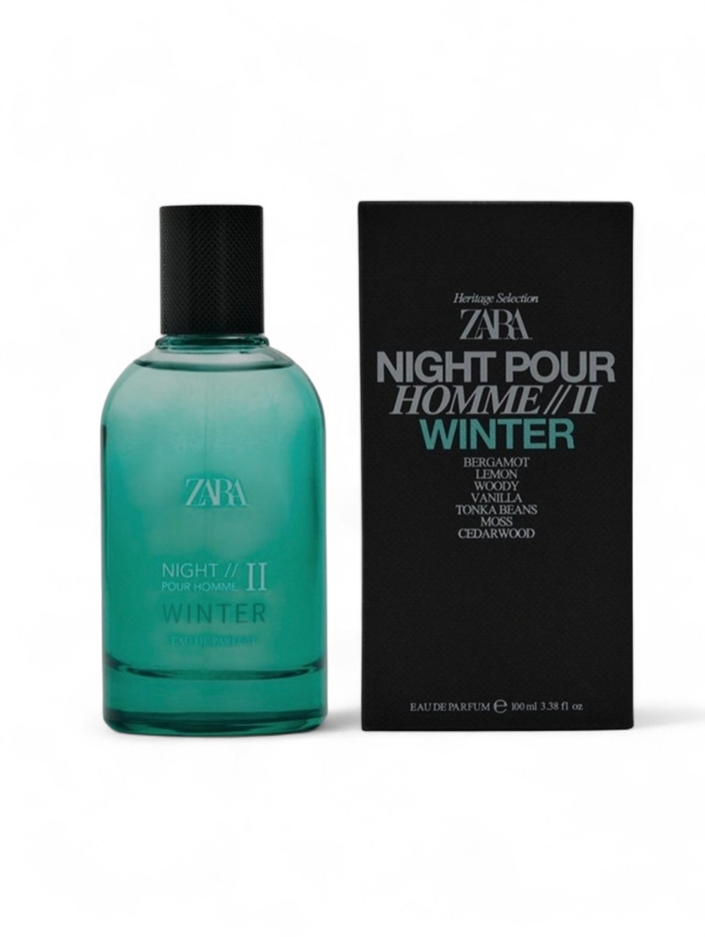 ZARA Men's Night Pour Homme II Winter EDP 100 ML / 3.38 FL OZ